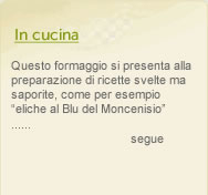 in cucina Blu del Moncenisio