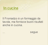 in cucina fromadzo